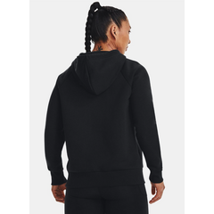 UNDER ARMOUR bluza dresowa damska z kapturem Rival Fleece czarna, Kolor: czarny, Rozmiar: XS, 6 zdjęcie