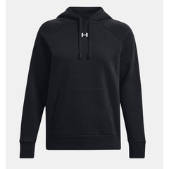 UNDER ARMOUR bluza dresowa damska z kapturem Rival Fleece czarna, Kolor: czarny, Rozmiar: XS, 2 zdjęcie