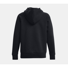 UNDER ARMOUR bluza dresowa damska z kapturem Rival Fleece czarna, Kolor: czarny, Rozmiar: XS, 4 zdjęcie
