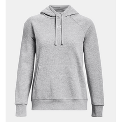 UNDER ARMOUR bluza dresowa damska z kapturem Rival Fleece szara, Kolor: szary, Rozmiar: M, 3 zdjęcie