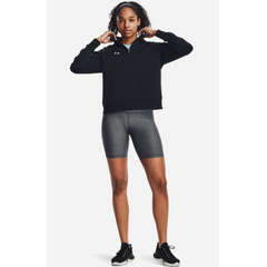 UNDER ARMOUR bluza dresowa damska z kapturem rozpinana Rival Fleece HZ czarna, Kolor: czarny, Rozmiar: L, 5 zdjęcie
