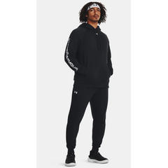 UNDER ARMOUR dres treningowy męski bluza i spodnie Rival Fleece czarny, Kolor: czarny, Rozmiar: L