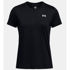 UNDER ARMOUR koszulka t-shirt damski sportowy Tech SSV- Solid czarna, Kolor: czarny, Rozmiar: L, 3 zdjęcie