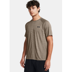 UNDER ARMOUR koszulka treningowa męska t-shirt Tech SS beżowa, Kolor: beżowy, Rozmiar: L