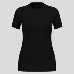 Koszulka z krótkim rękawem damska ODLO Merino 160 BL Top Crew Neck S/S czarna