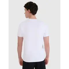 4F t-shirt męski koszulka bawełniana 4FWMM00TTSHM2257 biała, Kolor: biały, Rozmiar: L, 2 zdjęcie
