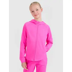 4F bluza sportowa dla dziewczynek 4FJWSS25TFSWF448 różowa, Kolor: różowy, Rozmiar: 146/152