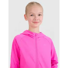 4F bluza sportowa dla dziewczynek 4FJWSS25TFSWF448 różowa, Kolor: różowy, Rozmiar: 158/164, 3 zdjęcie