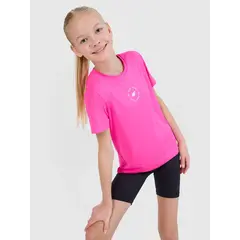 4F koszulka sportowa t-shirt dla dziewczynki 4FJWSS25TFTSF1185 różowy, Kolor: różowy, Rozmiar: 158/164