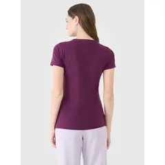 4F koszulka bawełniana damska do ćwiczeń 4FWSS25TTSHF2351 fioletowa, Kolor: fioletowy, Rozmiar: XS, 6 zdjęcie
