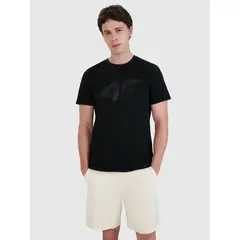 4F t-shirt męski koszulka bawełniana 4FWMM00TTSHM2257 czarna, Kolor: czarny, Rozmiar: XL