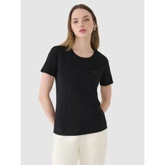 4F t-shirt damski bawełniany koszulka 4FWMM00TTSHF2356 czarna, Kolor: czarny, Rozmiar: L