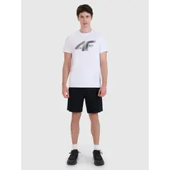 4F t-shirt męski koszulka bawełniana 4FWMM00TTSHM2257 biała, Kolor: biały, Rozmiar: L, 4 zdjęcie