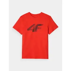 4F t-shirt męski koszulka bawełniana 4FWMM00TTSHM2257 czerwony, Kolor: czerwony, Rozmiar: XL, 5 zdjęcie