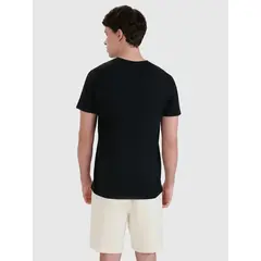 4F t-shirt męski koszulka bawełniana 4FWMM00TTSHM2257 czerwony, Kolor: czarny, Rozmiar: L, 5 zdjęcie