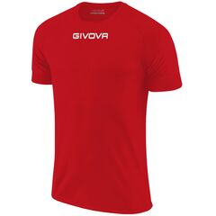 GIVOVA koszulka sportowa męska treningowa MAC03 czerwona, Kolor: czerwono-biały, Rozmiar: 2XL