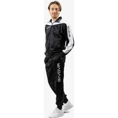 GIVOVA dres męski komplet spodnie i bluza TR036 czarny, Kolor: czarny, Rozmiar: S, 4 zdjęcie
