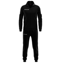GIVOVA dres męski komplet spodnie i bluza TR033 czarny, Kolor: czarny, Rozmiar: M