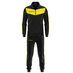 GIVOVA dres męski komplet spodnie i bluza TR018B czarny, Kolor: czarny, Rozmiar: S