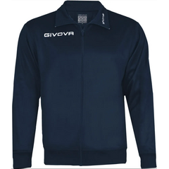 GIVOVA bluza sportowa męska treningowa na zamek MA022 niebieska, Kolor: grantowy, Rozmiar: M