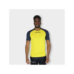 GIVOVA koszulka sportowa męska treningowa MAC03 żółta, Kolor: żółty, Rozmiar: 2XL