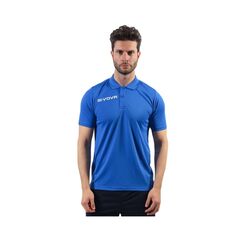 GIVOVA koszulka polo sportowa męska PK01 niebieska, Kolor: niebieski, Rozmiar: S
