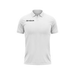 GIVOVA koszulka polo sportowa męska PK01 biała, Kolor: biały, Rozmiar: S