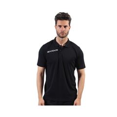 GIVOVA koszulka polo sportowa męska PK01 czarna, Kolor: czarny, Rozmiar: M