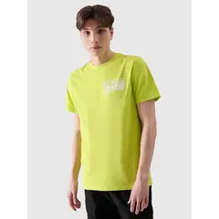4F t-shirt bawełniany męski koszulka 4FRSS24TTSHM2106 zielony, Kolor: zielony, Rozmiar: XXL