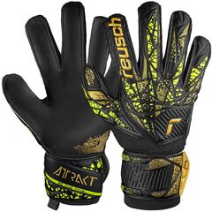 Rękawice bramkarskie REUSCH Attrakt Infinity Finger Support, Kolor: czarny, Rozmiar: 8