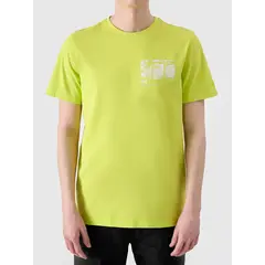 4F t-shirt bawełniany męski koszulka 4FRSS24TTSHM2106 zielony, Kolor: zielony, Rozmiar: M, 5 zdjęcie