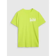 4F t-shirt bawełniany męski koszulka 4FRSS24TTSHM2106 zielony, Kolor: zielony, Rozmiar: M, 6 zdjęcie