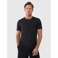 4F t-shirt męski koszulka treningowa 4FWSS25TFTSM1215 czarna, Kolor: czarny, Rozmiar: M