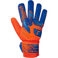 Reusch rękawice bramkarskie Attrakt Freegel Silver, Kolor: pomarańczowy, Rozmiar: 10, 2 zdjęcie