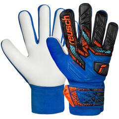 REUSCH rękawice bramkarskie Attrakt Starter Solid Junior niebieskie, Kolor: niebieski, Rozmiar: 7