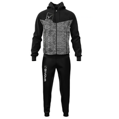 GIVOVA dres męski komplet spodnie i bluza TR018P czarny, Kolor: czarny, Rozmiar: XL