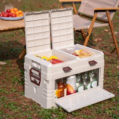 NILS CAMP skrzynia turystyczna kempingowa do przechowywania 50L NCB4003 szara, Kolor: szary, Rozmiar: 50l, 5 zdjęcie