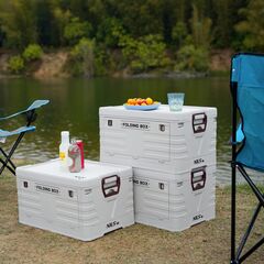 NILS CAMP skrzynia turystyczna kempingowa przechowywania 50L NCB4004 szare, Kolor: szary, Rozmiar: 50l, 3 zdjęcie