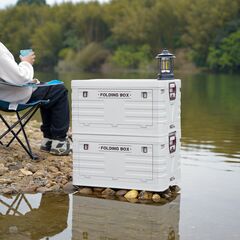 NILS CAMP skrzynia turystyczna kempingowa przechowywania 50L NCB4004 szare, Kolor: szary, Rozmiar: 50l, 2 zdjęcie