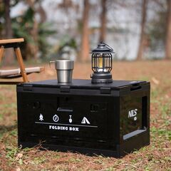 NILS CAMP skrzynia turystyczna kempingowa przechowywania 50L NCB4006 czarny, 2 zdjęcie