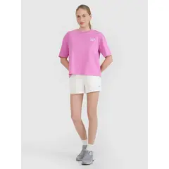 4F t-shirt damski koszulka bawełniana 4FWSS25TTSHF1967 różowa, Kolor: różowy, Rozmiar: M, 2 zdjęcie