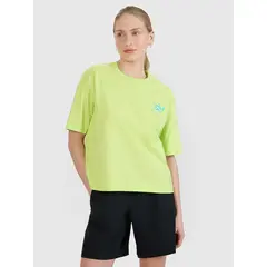 4F t-shirt damski koszulka bawełniana 4FWSS25TTSHF1967 zielona, Kolor: zielony, Rozmiar: XL