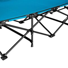 NILS CAMP łóżko turystyczne składane 188cm NC2701 niebieskie + pokrowiec, 3 zdjęcie