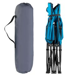 NILS CAMP łóżko turystyczne składane 188cm NC2701 niebieskie + pokrowiec, 2 zdjęcie