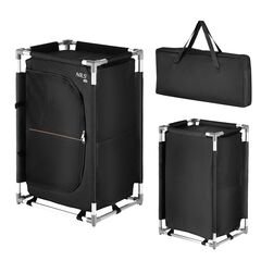 NILS CAMP szafka turystyczna z torbą do przenoszenia NC3031 czarne