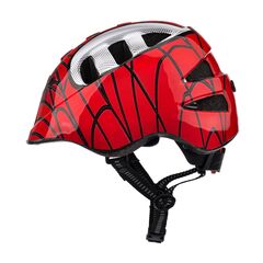 Meteor Kask dziecięcy MA-2 Spider, Kolor: czerwony, Rozmiar: 52-56