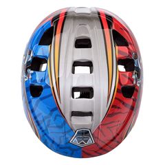 Meteor Kask dziecięcy MA-2 Robot, Kolor: czerwono-niebieski, Rozmiar: 52-56, 4 zdjęcie