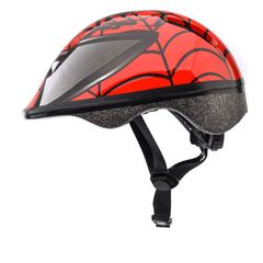 Meteor Kask rowerowy dziecięcy KS06 Spider, Kolor: czerwony, Rozmiar: 44-48