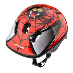 Kask rowerowy Meteor KS06 Dragon, Kolor: czerwony, Rozmiar: 44-48, 2 zdjęcie