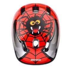 Kask rowerowy Meteor KS06 Dragon, Kolor: czerwony, Rozmiar: 44-48, 4 zdjęcie